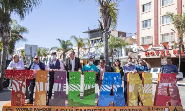 RESTAURÓ LA CANACO ESTRUCTURA DE LAS LETRAS TIJUANA EN AVENIDA REVOLUCIÓN