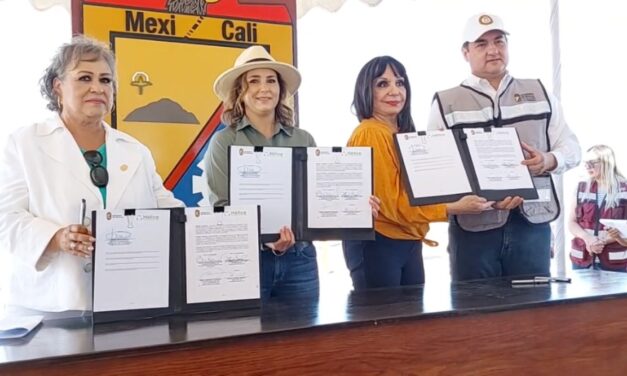 FIRMAN CONVENIO FUNDACIÓN HÉLICE CON EL AYUNTAMIENTO DE MEXICALI PARA EL MANEJO DE RESIDUOS Y EDUCACIÓN AMBIENTAL