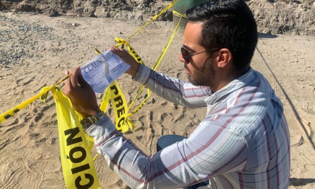 CLAUSURARON TRABAJOS DE MOVIMIENTOS DE TIERRA EN PLAYA SAN MIGUEL