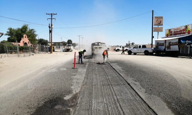 INICIÓ REHABILITACIÓN DE LA CARRETERA ESTATAL NO. 87 EN EL VALLE DE MEXICALI 