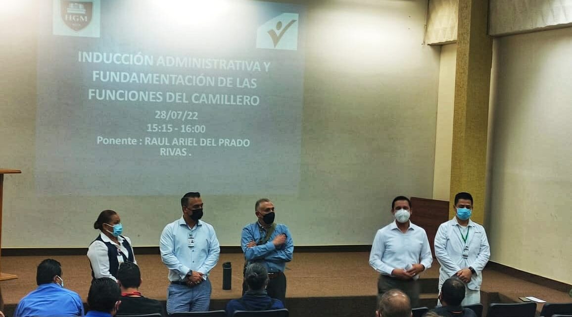 REALIZAN EN HGM CURSO DE CAPACITACIÓN PARA CAMILLEROS HOSPITALARIOS
