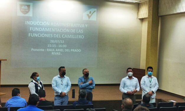REALIZAN EN HGM CURSO DE CAPACITACIÓN PARA CAMILLEROS HOSPITALARIOS