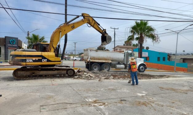 INICIÓ REHABILITACIÓN DE LA CALLE NUEVE EN LA ZONA CENTRO DE ENSENADA