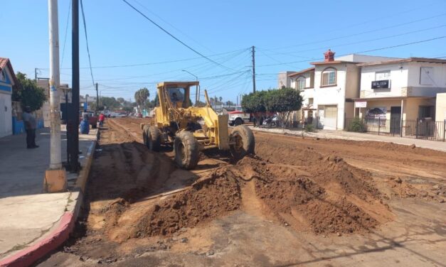 INICIÓ SIDURT TRABAJOS DE REHABILITACIÓN VIAL EN AVENIDA ALDAMA DE ENSENADA 