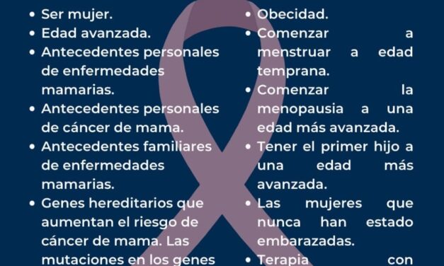 ¿CUÁLES SON LOS FACTORES DE RIESGO DEL CÁNCER DE MAMA?