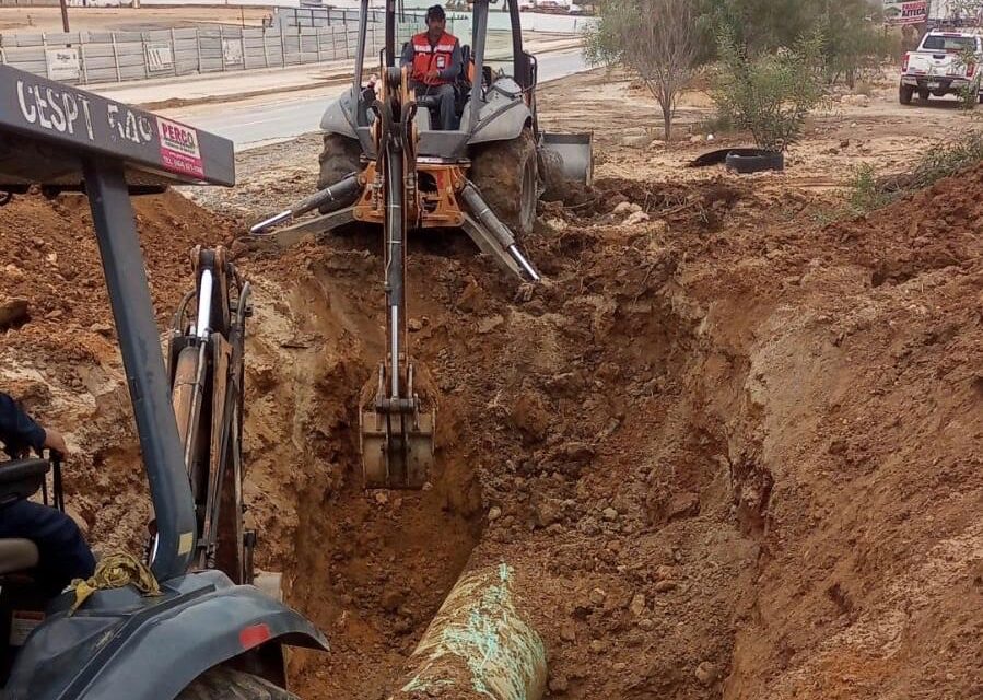 AVANZA CESPT EN LAS REPARACIONES DE FUGA EN ACUEDUCTO FLORIDO-POPOTLA