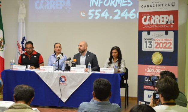 ANUNCIA CANACINTRA MEXICALI 11VA CARRERA ATLÉTICA
