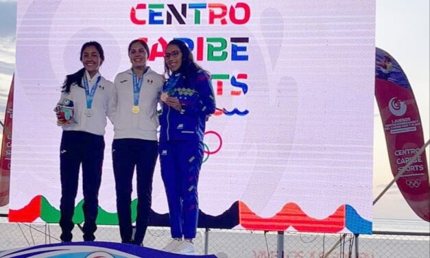 CONQUISTA MARTHA SANDOVAL SU TERCER ORO EN EL CENTROAMERICANO DE AGUAS ABIERTAS EN COLOMBIA