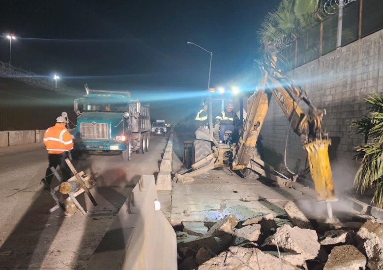 INICIÓ LA REPARACIÓN DEL CARRIL DE EXPORTACIÓN DE OTAY