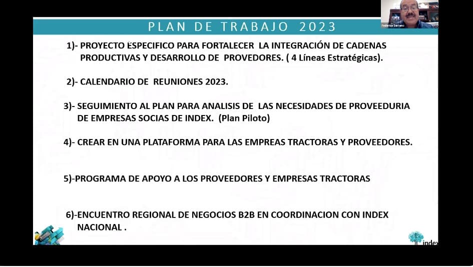 FORTALECE INDEX ZONA COSTA INTEGRACIÓN DE CADENAS PRODUCTIVAS Y PROVEEDURÍA