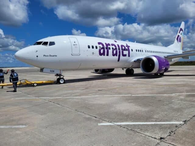 ENCONTRÓ LA AEROLÍNEA DOMINICANA ARAJET PUNTO ESTRATÉGICO EN EL AIFA