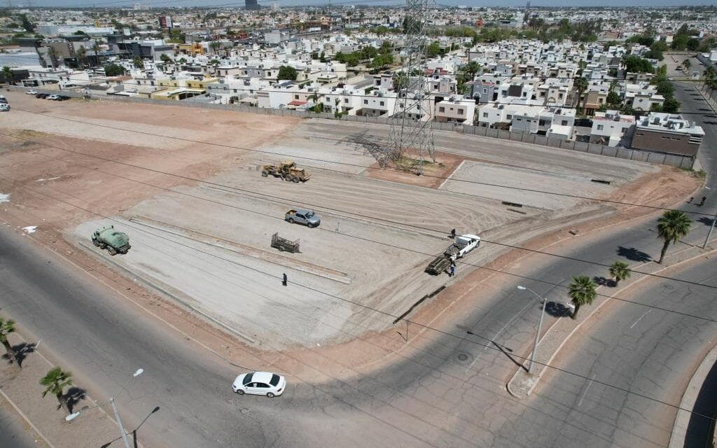 PRESENTA ESTACIONAMIENTO DE “TU PARQUE” EN MEXICALI AVANCE DEL 50%
