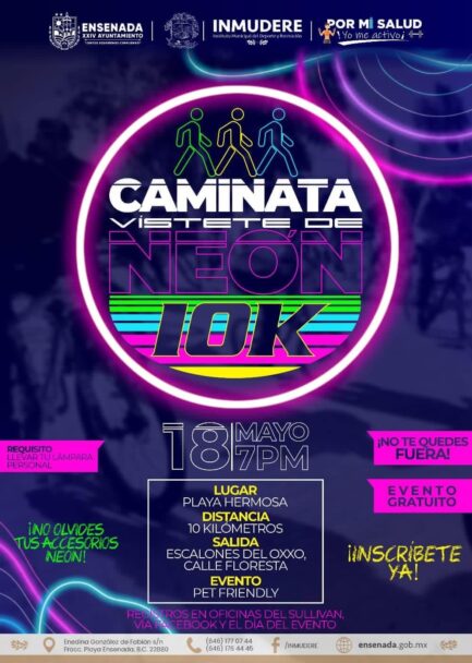LLAMAN A PARTICIPAR EN LA CAMINATA NOCTURNA EN PLAYA HERMOSA