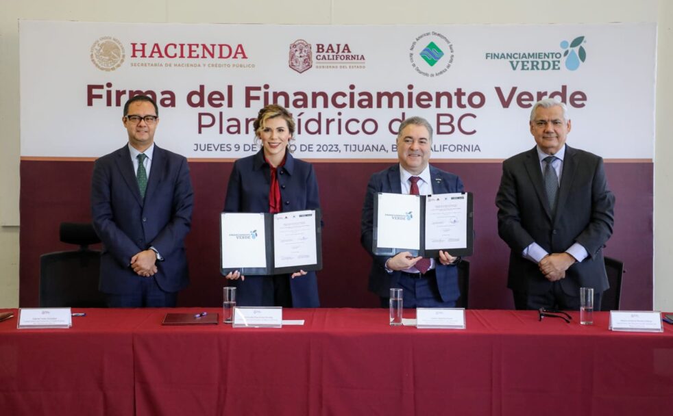 TENDRÁ BC PRIMEROS 13 PROYECTOS DE AGUA Y SANEAMIENTO CON FINANCIAMIENTO VERDE