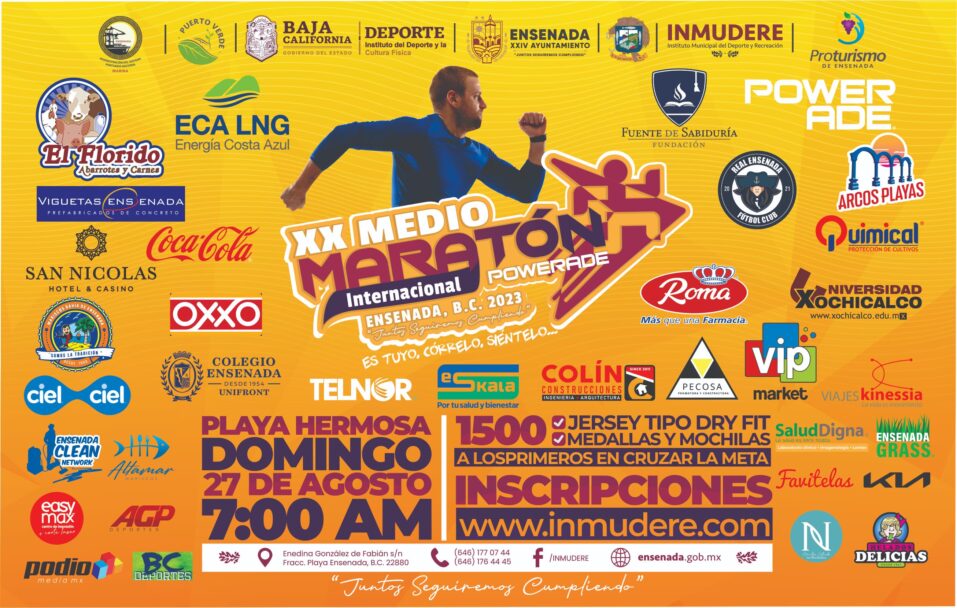 SERÁ EL PRÓXIMO DOMINGO 27 EL MARATÓN INTERNACIONAL ENSENADA 2023