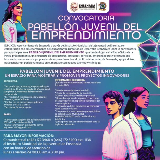 Convocan a participar en el Pabellón Juvenil del Emprendimiento en Ensenada