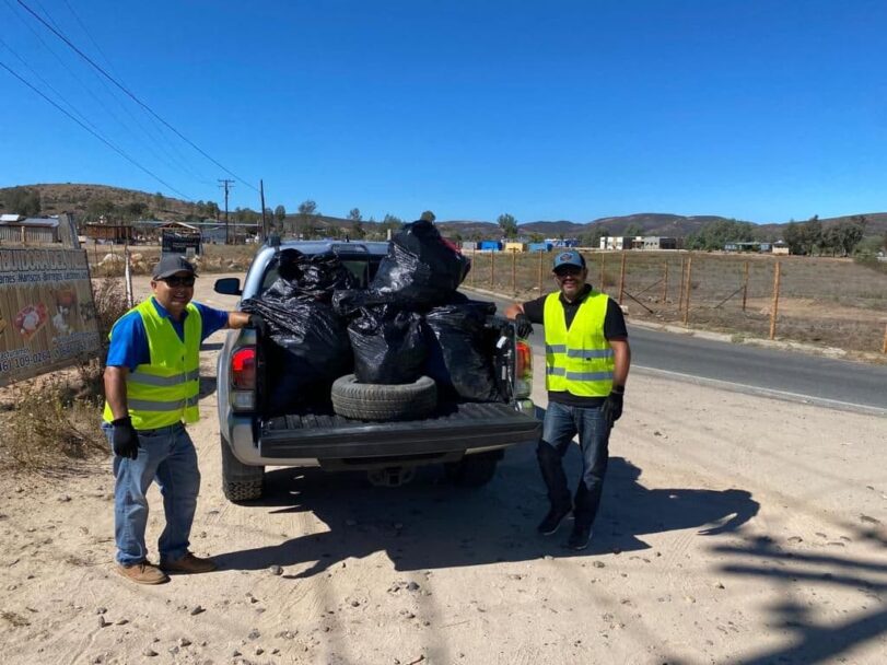 Van por más de 13.3 toneladas de basura en el Valle de Guadalupe