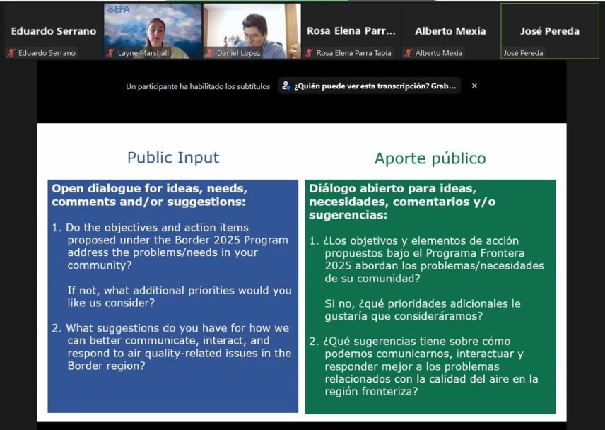 Coordinan ambos lados de la frontera acciones por el medio ambiente