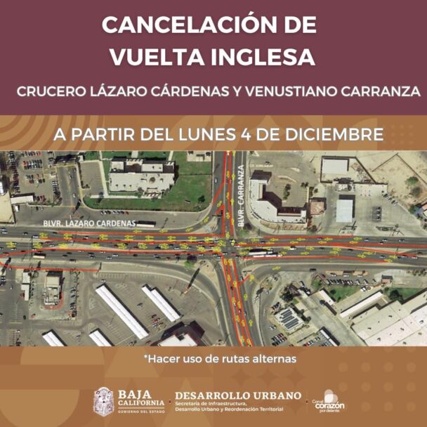 Cancelarán vuelta inglesa de Lázaro Cárdenas y Venustiano Carranza en Mexicali