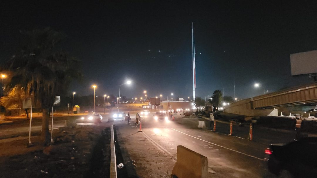 Reestablecen circulación en Río Nuevo a la altura de eje central en Mexicali