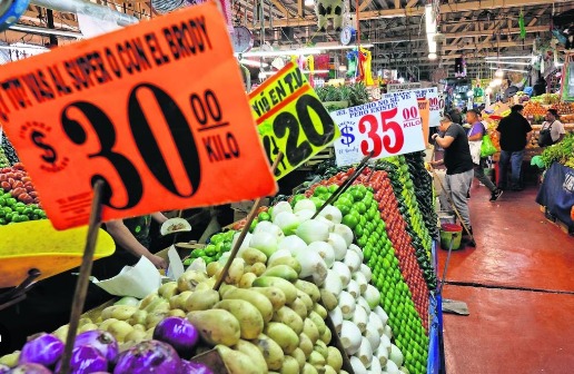 Supera México la media de OCDE en inflación de alimentos