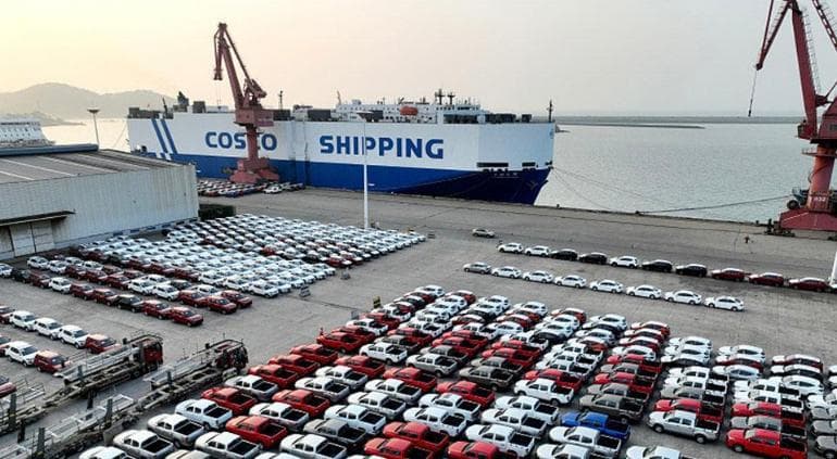 Escaló China al 3er lugar mundial en exportación de autos