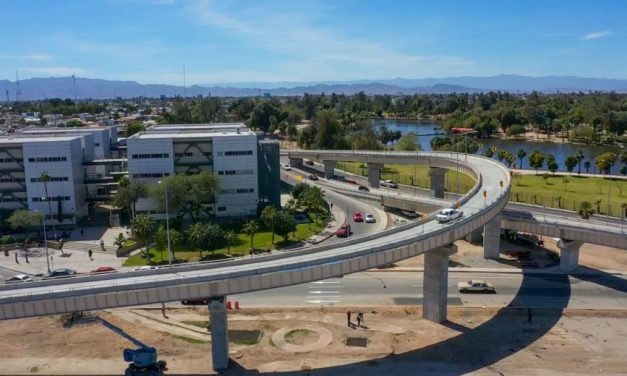 Dieron apertura al Distribuidor Vial Eje Central en Mexicali