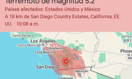Sin daños en Ensenada por sismo de 5.2 con epicentro en Julian, CA
