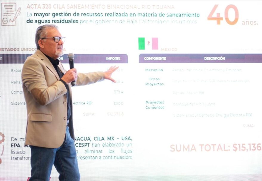Anuncian inversión binacional de 15 mil mdp en tratamiento de aguas negras de BC
