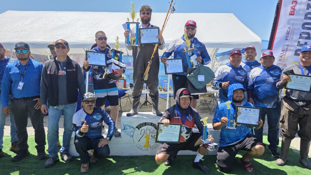 Concluyó con éxito el campeonato estatal de pesca deportiva de playa en “El Pabellón” de San Quintín