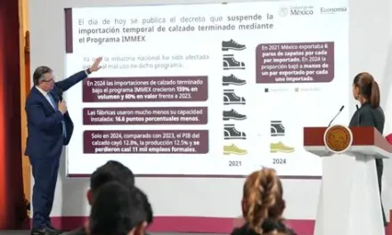 Suspende México importación temporal de calzado terminado 