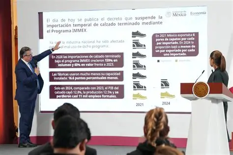 Suspende México importación temporal de calzado terminado