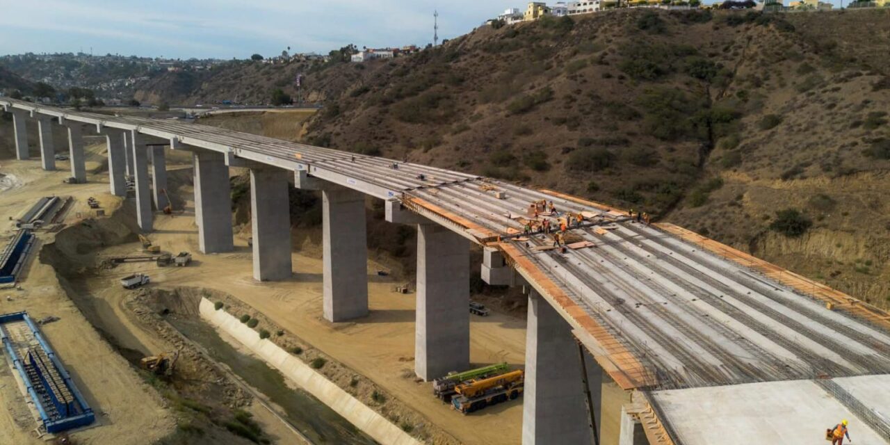 Registra Viaducto Elevado de Tijuana avance del 92%