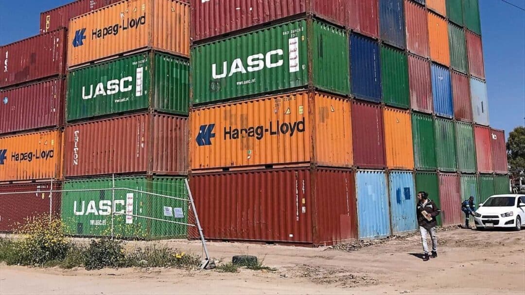Se están moviendo patios de contenedores hacia el Valle de Guadalupe