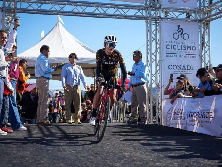 Conquista Isaac del Toro la contrarreloj del Nacional de Ciclismo 2025 en Ensenada