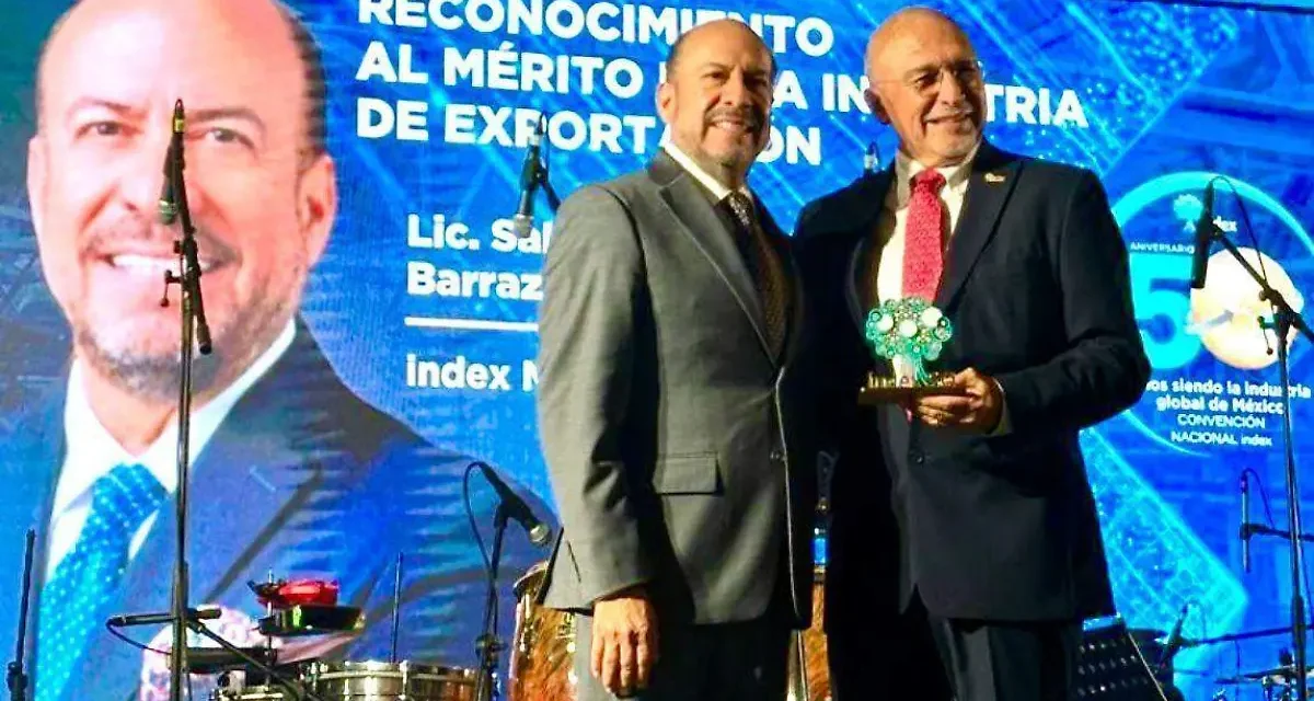 Reconoce Index Nacional a Salvador Maese con el mérito de la Industria de Exportación