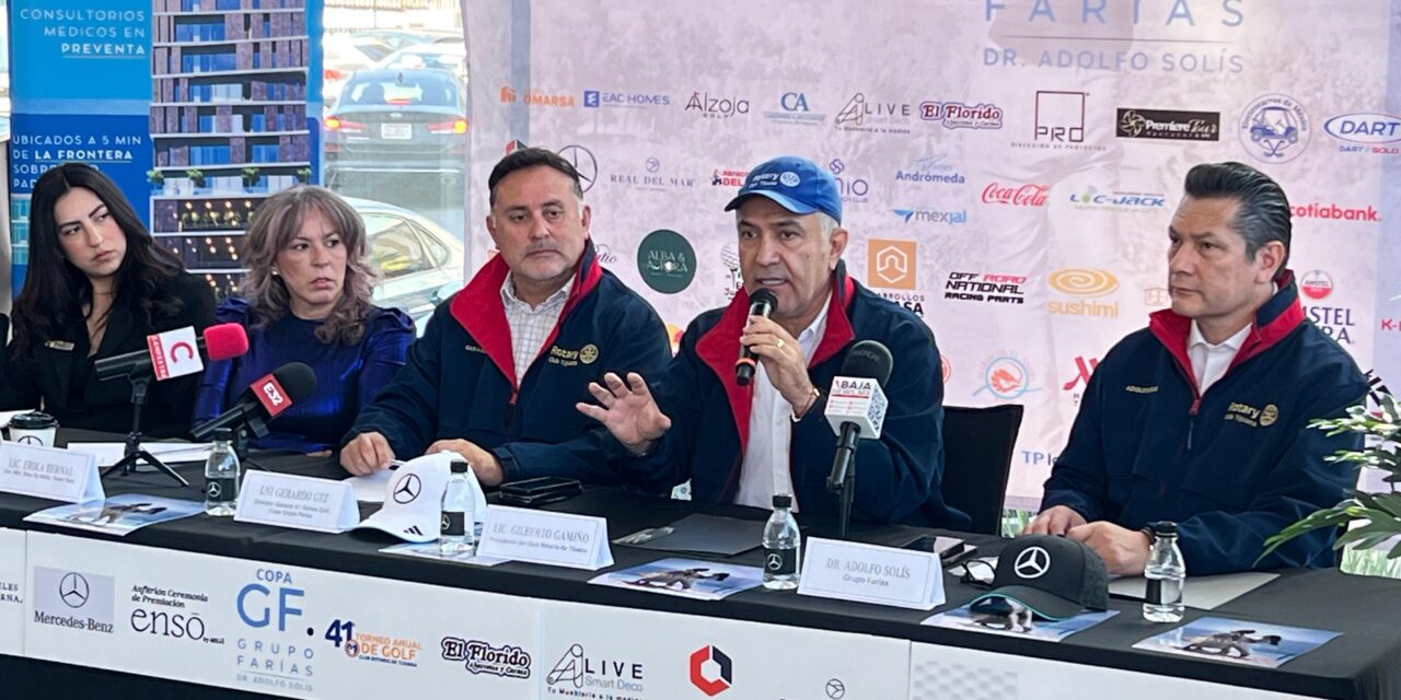 Anuncian Rotarios su “41º Torneo de Golf del Club Rotario Tijuana” a favor de la niñez