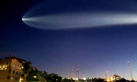 Fue visible el reingreso de SpaceX desde Tijuana