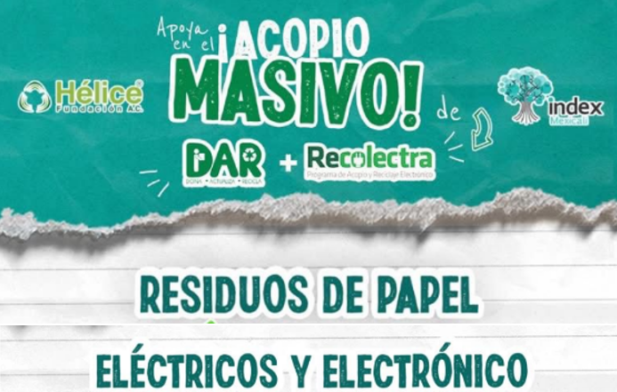 Convocan INDEX Mexicali y Fundación Hélice a campaña de reciclaje